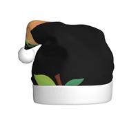 WHJSHOP Bonito sombrero de Navidad con estampado de melocotón para adultos, por lo que es un regalo divertido y duradero para hombres y mujeres
