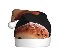 WHJSHOP Bonito sombrero de Navidad con estampado de pan de leba para adultos, por lo que es un regalo divertido y duradero para hombres y mujeres