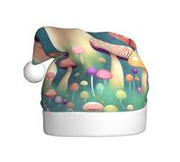 WHJSHOP Bonito sombrero de Navidad estampado de hongos para adultos, por lo que es un regalo divertido y duradero para hombres y mujeres