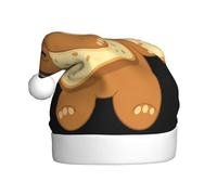 WHJSHOP Bonito sombrero de Navidad estampado de oso de pan para adultos, por lo que es un regalo divertido y duradero para hombres y mujeres