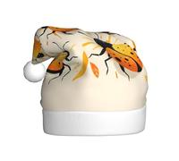 WHJSHOP Bugs in the Sun Pattern - Sombreros de Navidad de felpa para hombres y mujeres, gorras de fiesta de Año Nuevo para adultos