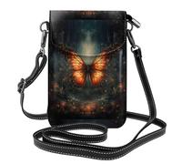 WHJSHOP Butterfly In The Vortex Picture - Bolso bandolera pequeño de piel para mujer, impermeable y duradero