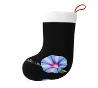 Whjshop Calcetines de Navidad impresos de doble cara con diseño de gloria de la mañana que sopla burbujas para decoración de interiores y fiestas de gran capacidad