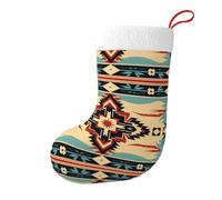 Whjshop Calcetines de Navidad impresos de doble cara con patrón de nación india americana para decoración de interiores y fiestas de gran capacidad