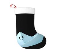 WHJSHOP Calcetines decorativos de Navidad con diseño de barco de papel sonriente para decorar durante Halloween, Navidad y Año Nuevo