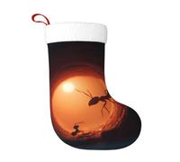 WHJSHOP Calcetines decorativos de Navidad con diseño de hormigas viajando a través de túneles para decorar durante Halloween, Navidad y Año Nuevo