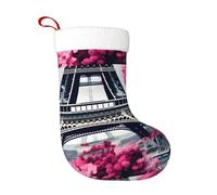 WHJSHOP Calcetines decorativos de Navidad con diseño de la Torre Eiffel de París para decorar durante Halloween, Navidad y Año Nuevo