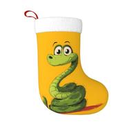 WHJSHOP Calcetines decorativos de Navidad con diseño de serpiente de dibujos animados envueltos alrededor para decorar durante Halloween, Navidad y Año Nuevo