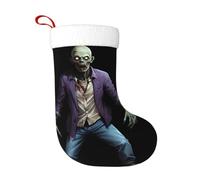 WHJSHOP Calcetines decorativos de Navidad con diseño de zombis horribles para decorar durante Halloween, Navidad y Año Nuevo