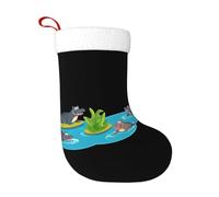 WHJSHOP Calcetines decorativos de Navidad con patrón de depósito de cocodrilo, calcetines decorativos para decoración durante Halloween, Navidad y Año Nuevo
