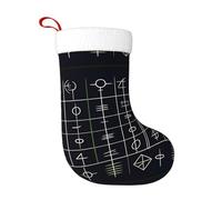 WHJSHOP Calcetines decorativos de Navidad con símbolos de ecuación para decorar durante Halloween, Navidad y Año Nuevo