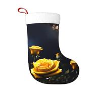 WHJSHOP Calcetines decorativos de Navidad, hermosas rosas amarillas, suaves, esponjosas y duraderas para Halloween, reuniones de vacaciones, etc
