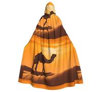 WHJSHOP Camel in the Dusk - Capa con capucha para adultos sin cremallera, cómoda y duradera para juegos de rol