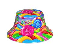 WHJSHOP Candy Land - Gorro reflectante transpirable para hombres y mujeres, para viajes, camping, color negro