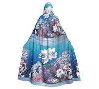 WHJSHOP Capa con capucha para adultos Anemone in the Holy Pattern para Halloween, sin cremallera, cómoda y duradera para juegos de rol