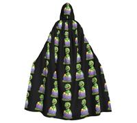 WHJSHOP Capa con capucha para adultos con diseño de huevo de dinosaurio de concha rota, para Halloween, disfraces de juegos de rol y fiestas temáticas