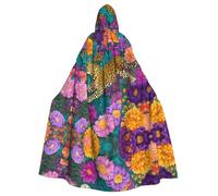 WHJSHOP Capa con capucha para adultos con estampado de leopardo y alegría que garantiza un fácil cuidado y un uso duradero