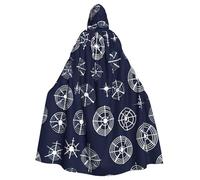 WHJSHOP Capa con capucha para adultos con estampado de tótem de armas biológicas para Halloween, juegos de rol y fiestas de disfraces