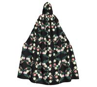 WHJSHOP Capa con capucha para adultos con patrón de margaritas que garantiza un fácil cuidado y un uso duradero