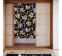 WHJSHOP Cortinas de tela empalmadas con diseño de corazones y rompecabezas de concienciación sobre el autismo, dos piezas, cortinas de tela de 34 x 56 pulgadas, separadores de habitación, tela suave y
