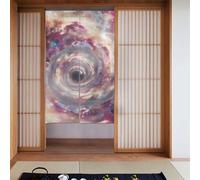 WHJSHOP Cosmic Vortex - Cortina de puerta con diseño de vórtice, protección de privacidad adecuada para cocina, baño, habitación, 86 x 142 cm