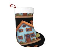 WHJSHOP Cozy Little House - Calcetines decorativos de Navidad para decorar durante Halloween, Navidad y Año Nuevo