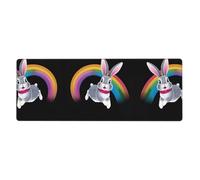 WHJSHOP Crossing The Rainbow Pattern - Alfombrilla de mouse extragrande de 12 x 31.5 pulgadas para computadoras de escritorio, portátiles, computadoras personales
