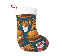 WHJSHOP de calcetines de decoración navideña con muchos sabrosos patrones de alimentos, decoración del hogar, suaves y cómodos para oficina, árbol de Navidad, chimenea
