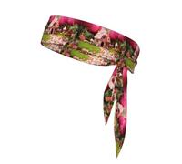 WHJSHOP de corbata deportiva para la cabeza con estampado de casa de caramelos, secado rápido, absorbe la humedad, para mujeres, niñas y hombres, entrenamiento, ligera y transpirable