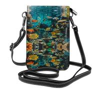 WHJSHOP Deep Sea Fish Picture - Bolso cruzado de piel para mujer, impermeable y duradero