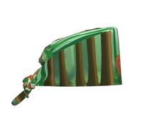 WHJSHOP Deer in The Forest - Gorro de trabajo de limpieza para mujeres y hombres, para cirugía, enfermería, color negro