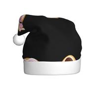 WHJSHOP Delicioso sombrero de Navidad impreso con donas de estrella para adultos, por lo que es un regalo divertido y duradero para hombres y mujeres