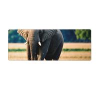 WHJSHOP Elephant in The Grassland Picture - Alfombrilla de mouse extra grande para computadora, oficina, juegos, teclado engrosado, versión 30,5 x 80 cm