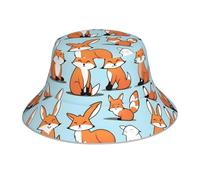 WHJSHOP Fox in Different Poses - Gorro reflectante transpirable para hombres y mujeres, para viajes, camping, color negro