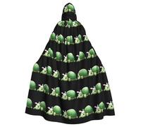 WHJSHOP Friendly Little Turtle And Rabbit Picture Halloween - Capa con capucha para hombre y mujer, para juegos de rol
