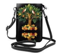 WHJSHOP Fruits And Birds On The Big Tree Picture - Bolso cruzado de piel para mujer, impermeable y duradero
