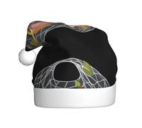 WHJSHOP Fruits and donuts in a net bag Printing Christmas Hat for Adult for men and women clothing Headband for festive occasions