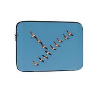WHJSHOP Geese Flying in The Clear Autumn Sky - Funda para portátil a prueba de golpes para hombres y mujeres, viajes de negocios, escuela y oficina
