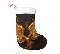 WHJSHOP Golden Wings - Calcetines decorativos de Navidad para decorar durante Halloween, Navidad y Año Nuevo