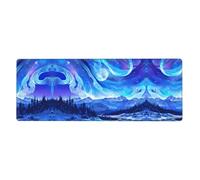 WHJSHOP Gorgeous Northern Lights Picture - Alfombrilla de mouse extra grande para computadora, oficina, juegos, teclado engrosado, versión 30.5 x 80.0 cm