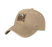 WHJSHOP Gorra de béisbol de mezclilla lavada clásica negra con estampado de Dios ajustable para hombres y mujeres