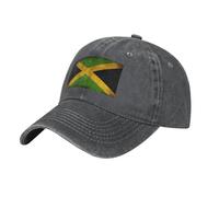 WHJSHOP Gorra de béisbol negra para adultos, con imagen de la bandera de Jamaica antigua, para hombres y mujeres, cómoda y ajustable, Deep Heather, talla única
