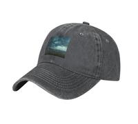 WHJSHOP Gorra de béisbol negra para adultos, diseño The Storm After The Calm Picture para hombres y mujeres, cómoda y ajustable, Deep Heather, talla única