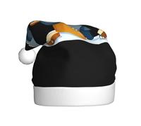 WHJSHOP Gorro de Navidad con estampado de elefante bebé comiendo pan para adultos, por lo que es un regalo divertido y duradero para hombres y mujeres