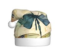 WHJSHOP Gorro de Navidad con estampado de libélula de tinta para adultos, por lo que es un regalo divertido y duradero para hombres y mujeres