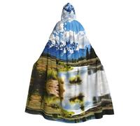 WHJSHOP Grand Teton National Park - Capa con capucha para adultos, sin cremallera, cómoda y duradera para juegos de rol