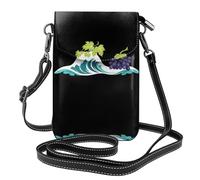 WHJSHOP Grapes In The Waves Picture - Bolso bandolera pequeño de cuero para mujer, impermeable y duradero