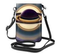 WHJSHOP Hermosa bolsa cruzada de piel para mujer, diseño de Saturno, impermeable y duradera