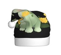 WHJSHOP Hermoso sombrero de Navidad con estampado de conejo osmanthus para adultos, por lo que es un regalo divertido y duradero para hombres y mujeres