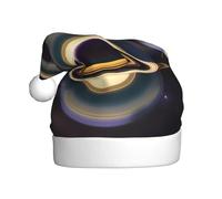 WHJSHOP Hermoso sombrero de Navidad con estampado de Saturno para adultos, por lo que es un regalo divertido y duradero para hombres y mujeres